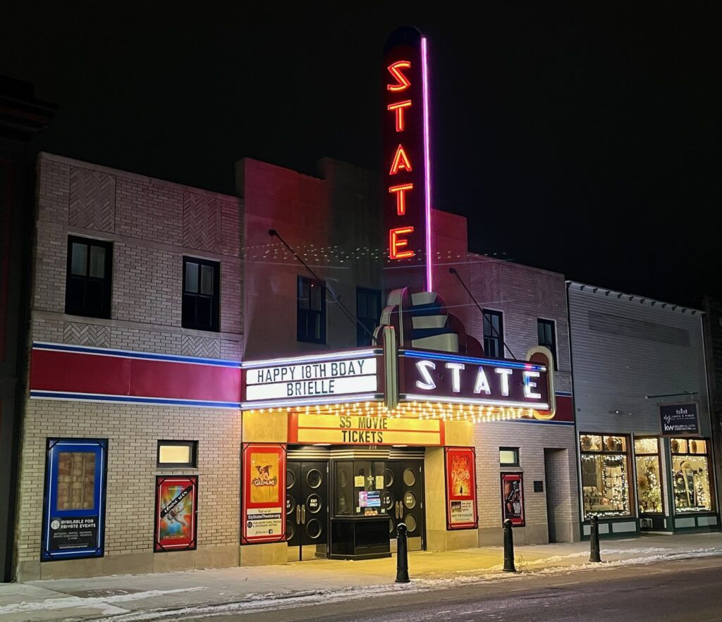 State Theater marquee 